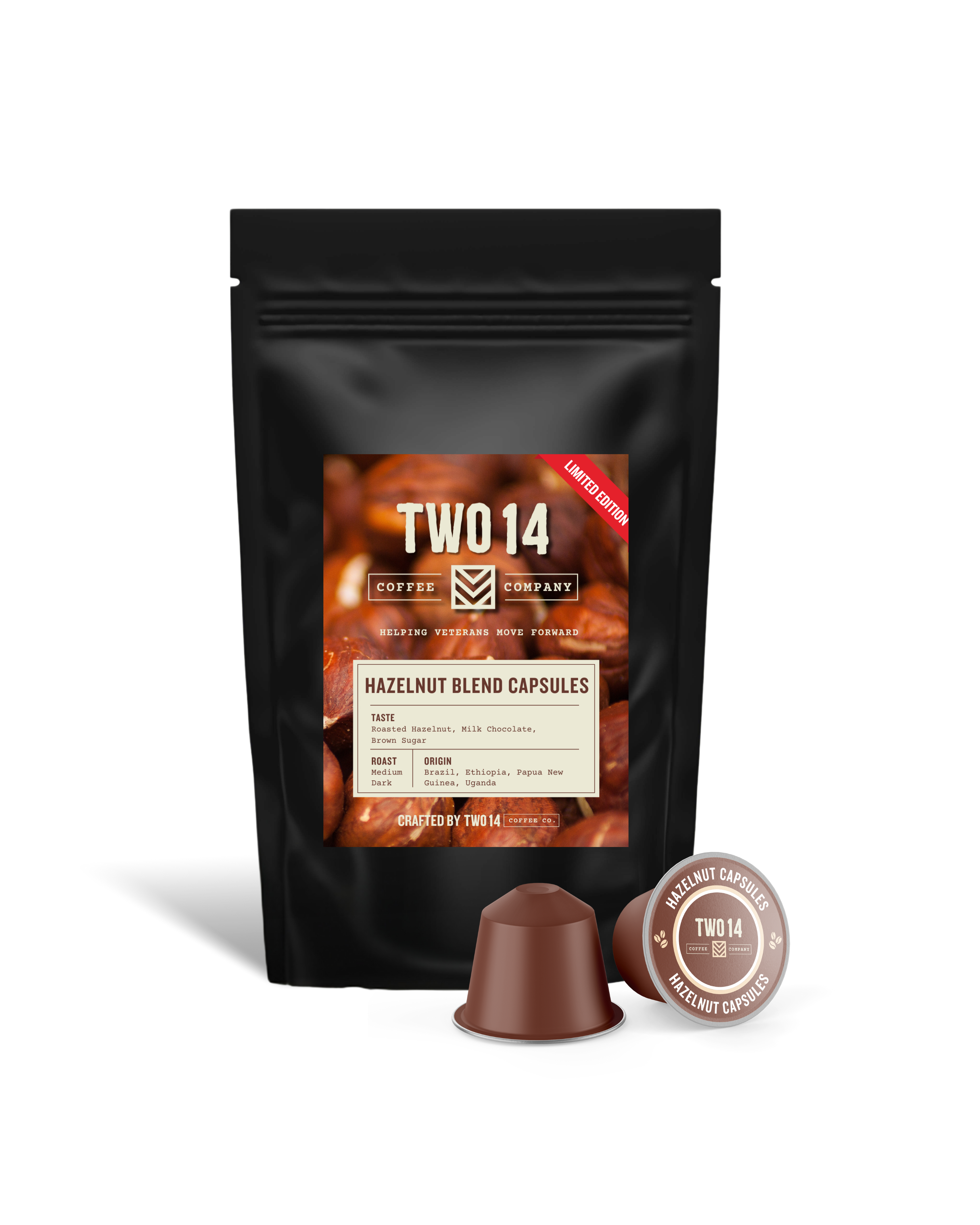 Hazelnut Blend Capsules – Two 14 Coffee Co