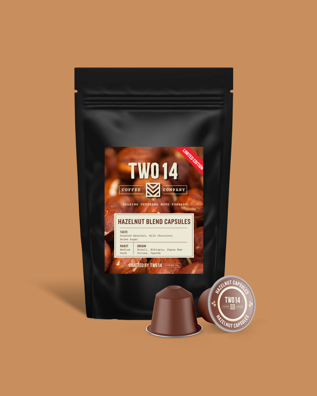 Hazelnut Blend Capsules – Two 14 Coffee Co
